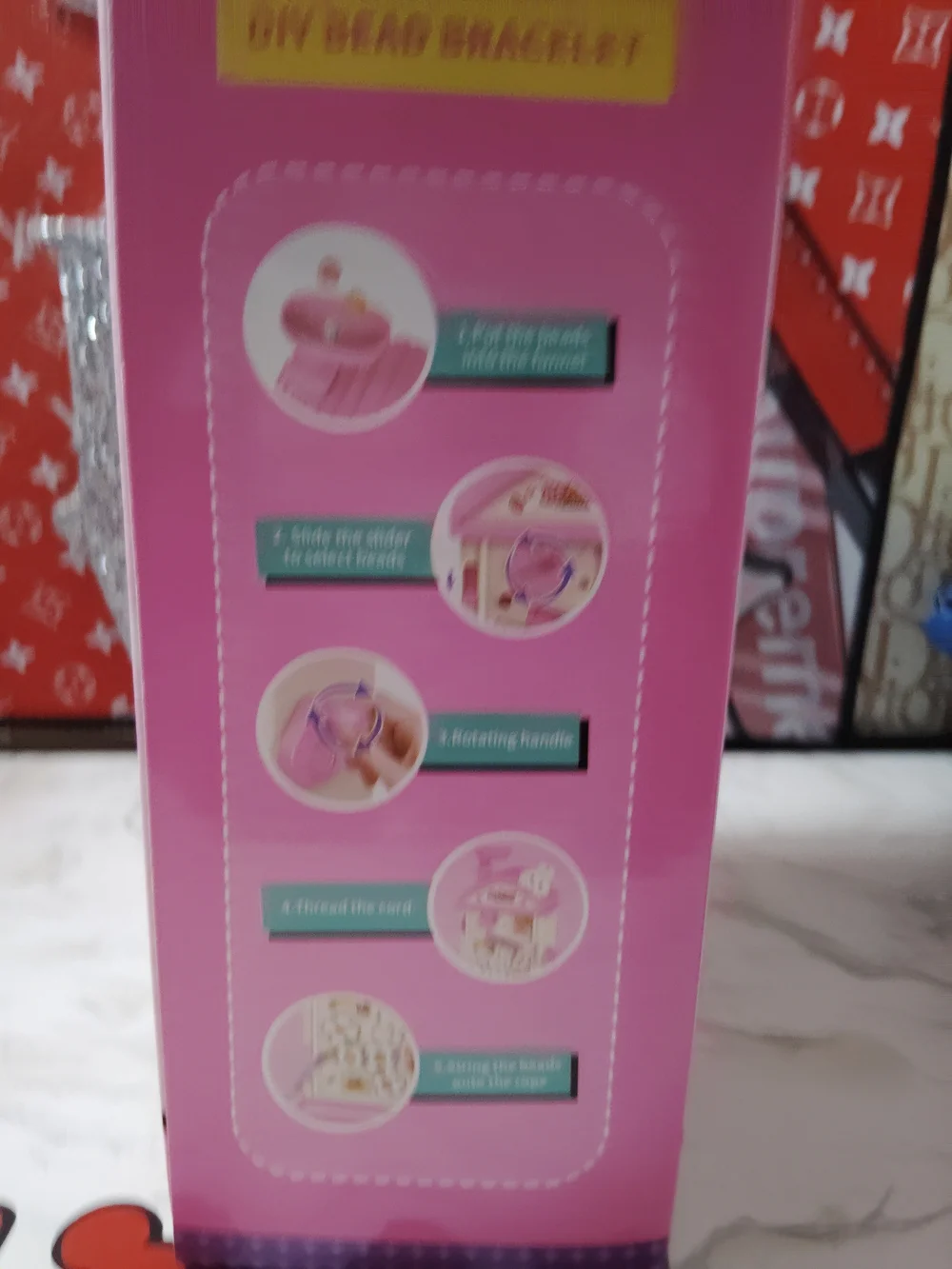 Bracelet DIY Machine Kids Toy - Pink